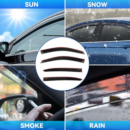4pcs Window Visors Rain Guards for 2013 (4 Count)