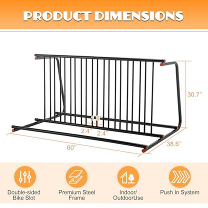 10 Bike Floor Bike Rack