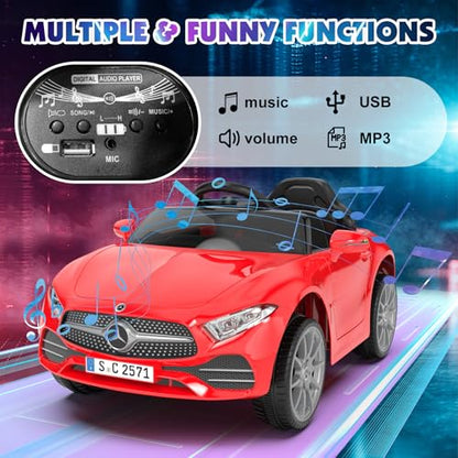 Battery Powered Electric Car Ride On Vehicle Double Doors