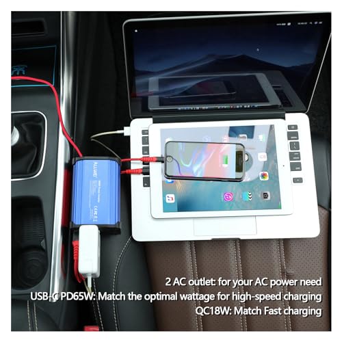300W Car Power Inverter 12V DC to 110V AC Power Inverter for Car