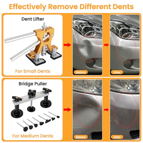 Dent Puller 134PCS Paintless Dent Removal Kit