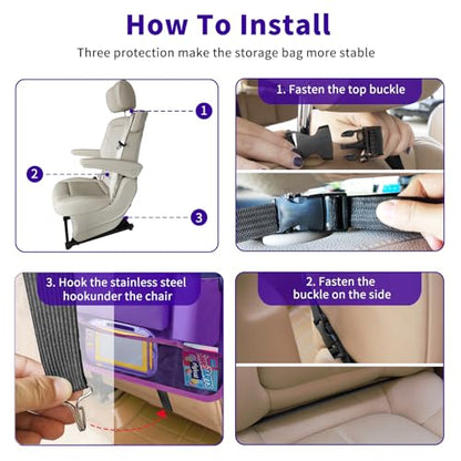 Car Backseat Organizer with Tray
