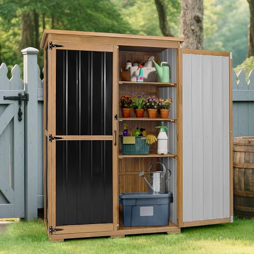 46" L Outdoor Storage Cabinet with Shelves
