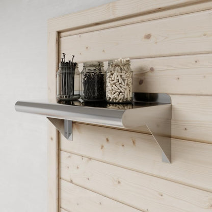 16" Long X 8" Deep Stainless Steel Wall Shelf