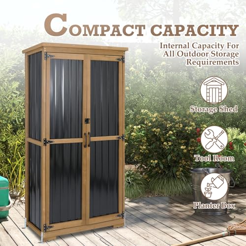 Outdoor Storage Cabinet with Shelves
