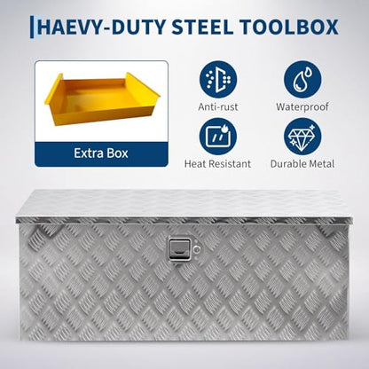 Aluminum Truck Bed Tool Box 30''