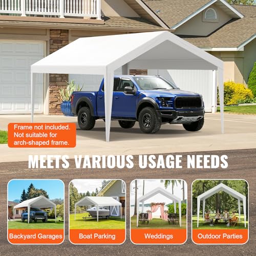 Carport Replacement Canopy Cover 10 x 20 ft