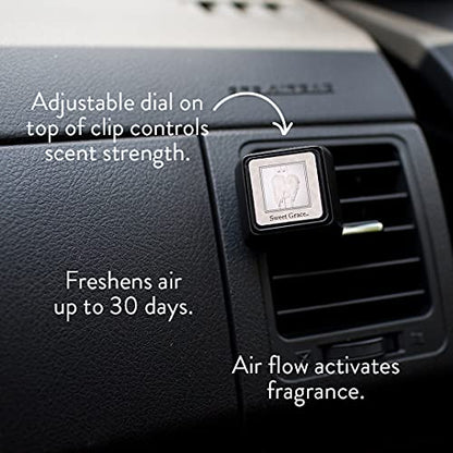 Candle Sweet Grace Auto Vent Clip Car Air Freshener 3 Pack (3 Count)