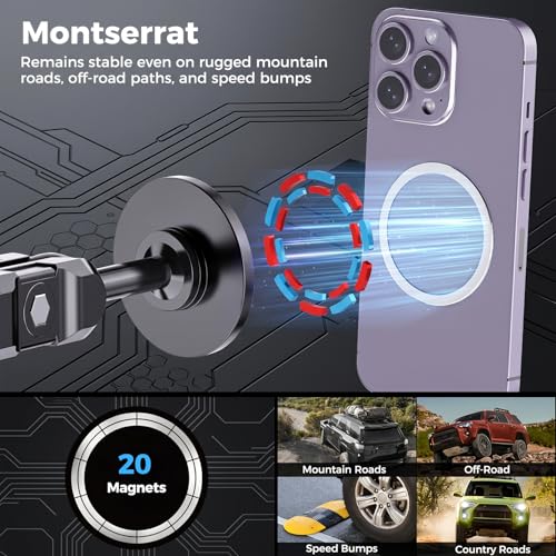 Metal Phone Mount for Jeep Wrangler JL JLU &Gladiator JT 2024