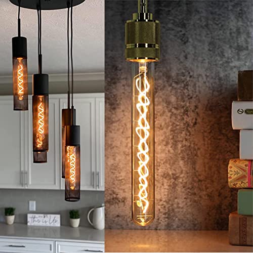 Vintage LED Spiral Filament Bulb T10 (4 Count)