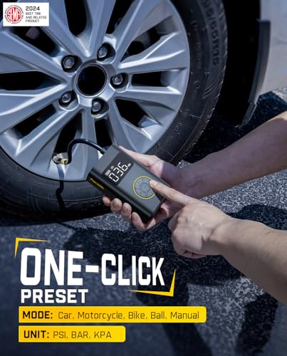 X9 Pro Portable Tire Inflator for Compact Car