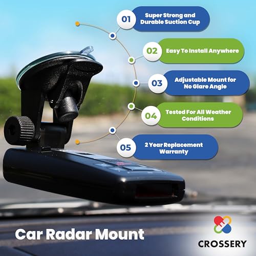 Radar Detector Mount for Escort Radar Detectors