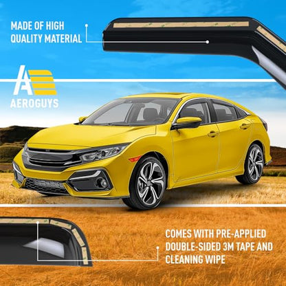 Extra Durable Window Deflectors in (4 Count)