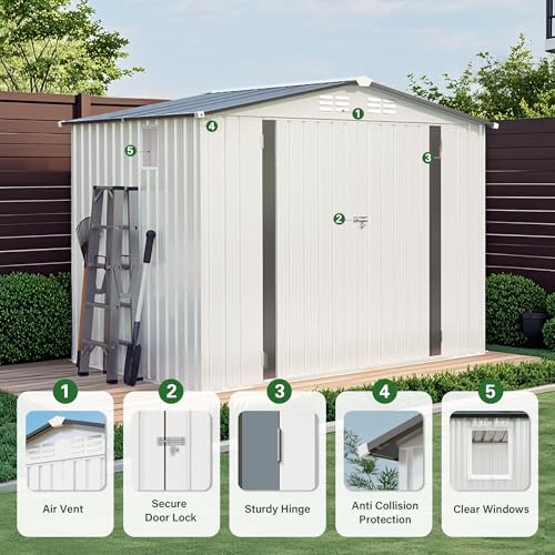 8 x 6 FT Outdoor Storage Shed
