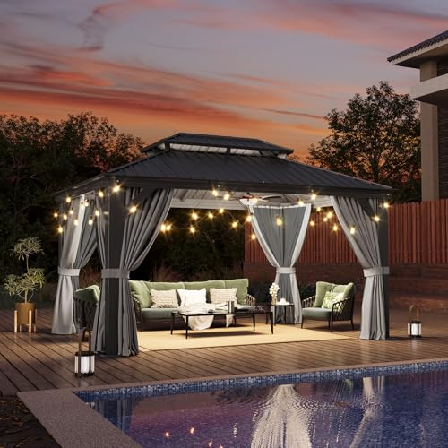 10' X 14' Hardtop Gazebo with Drainage