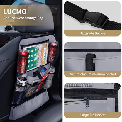 Car Backseat Organizer with Touch Screen Tablet Holder (22.9281 Ounce)