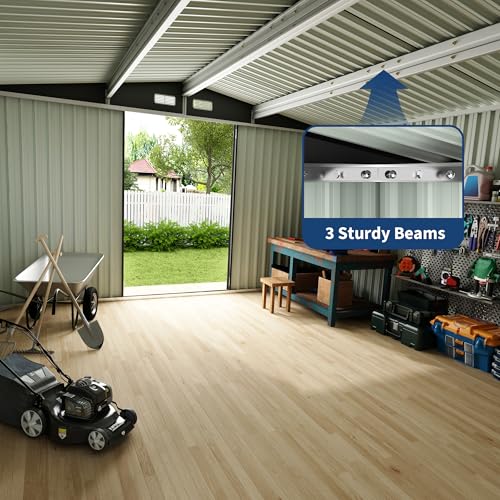 8x10 FT Metal Storage Sheds Outdoor