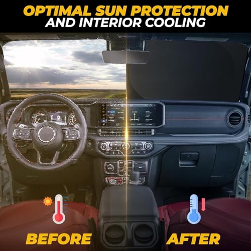 Windshield Sun Shade for Jeep