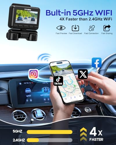 4K Dash Cam 360° View