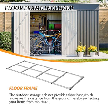 4'x10' Metal Shed Outdoor Storage Shed