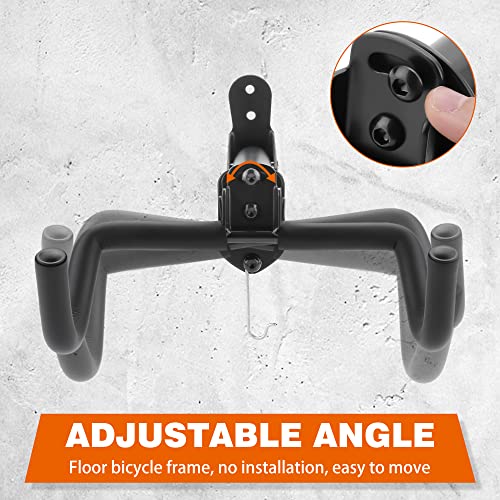 2PACK Bike Rack Garage Bike Wall Mount Bicycle Wall Hanger Bike Hook Bike Storage Rack for Indoor Storage Bike Horizontal Hanger Bicycle Wall Mount Bicycle Wall Rack (2 Count)