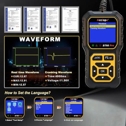 BT60 PRO Car Battery Tester 6V