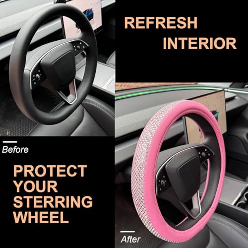 Bling Comfy Steering Wheel Cover for Tesla Model Y