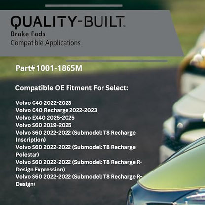 Front Semi Metallic Brake Pads