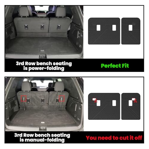 Trunk Mat with Backrest Mat for Chevrolet Chevy Traverse 2024