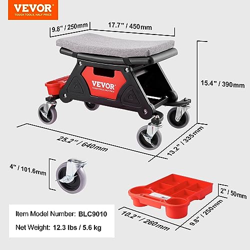 Mechanic Stool 300 LBS Capacity Garage Stool Gift for Men