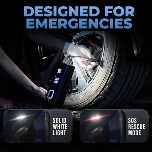 POCKET AIR PRO Tire Inflator Portable Air Compressor by Bullseye Pro for Tires