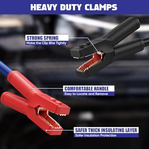 2 0 Gauge 30 FT Heavy Duty Jumper Cables