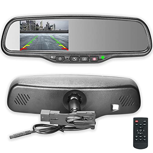 10.5" OEM Rear View Mirror with 4.3" LCD Screen + OnStar Buttons for Existing Wiring