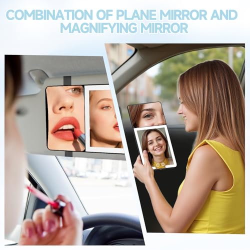 Car Sun Visor Vanity Mirror with Lights