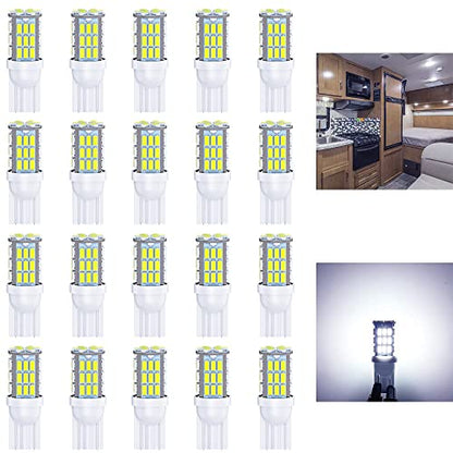 T10 921 194 168 LED Bulbs Cool White 20 (20 Count)