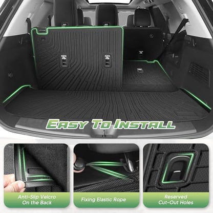 Floor Mats and Cargo Liner Fit for Nissan Pathfinder 8 Seats 2022