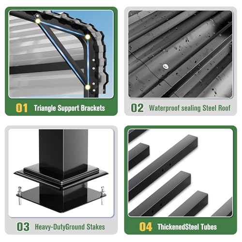 12x20 FT Metal Carport