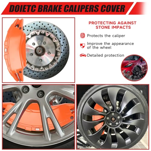 Brake Caliper Covers Compatible with Tesla Model Y Juniper 2025