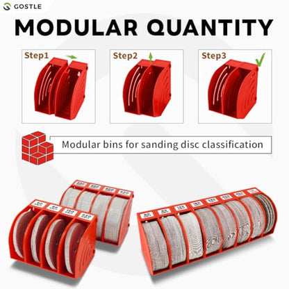 5 Inch Professional Sanding Discs Storage Bins (10 Count)