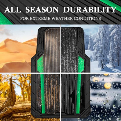 Heavy Duty Rubber Car Mats Metallic