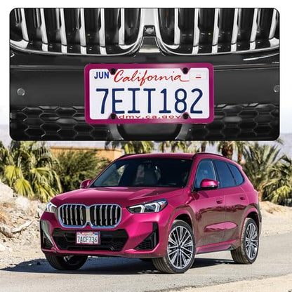 4 Holes Stainless Steel License Plate Frames