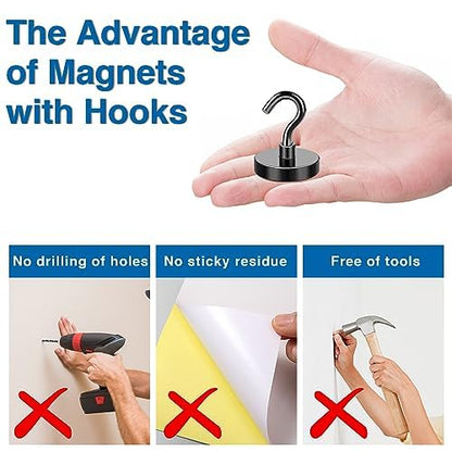 Magnetic Hooks for Cruise Essentials 2026 Cabins Door 25 Pack (25 Count)