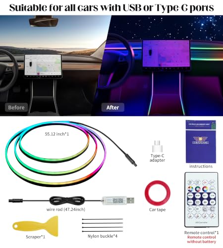 55.12Inch Tesla Interior Lights