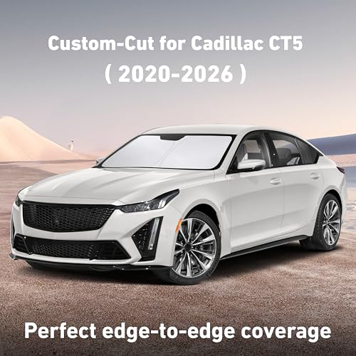 Windshield Sunshade Compatible for Cadillac CT5 2020