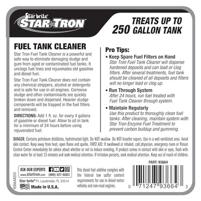 STAR TRON Enzyme Formula Fuel Tank Cleaner