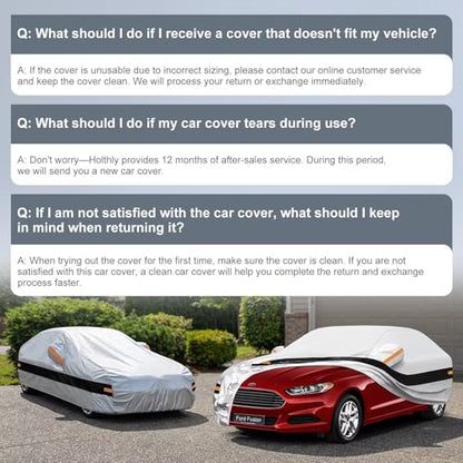 10 Layers Car Cover Custom Fit for Ford Fusion