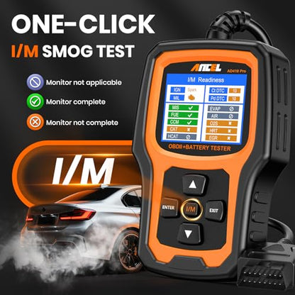 AD410 PRO OBD2 Scanner and Battery Tester