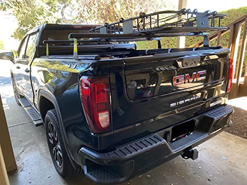 Truck Rack with Two Cross Bars and Four Brackets for Pickup Bed