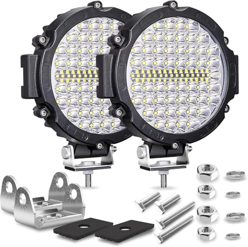 7 Inch Round LED Off Road Lights (2 Count)