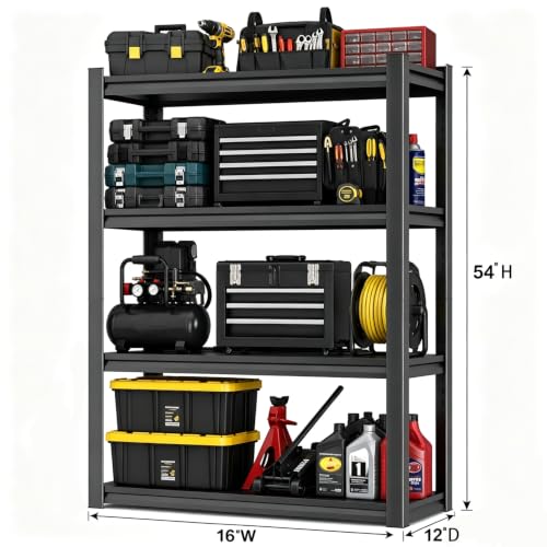 16" Wide Heavy Duty Garage Shelving Unit